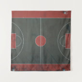 Tenture Beaux dessins de basketball (Devant (Horizontal))