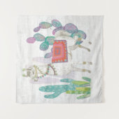 Tenture Beaux lamas V (Devant)