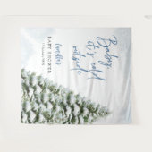 Tenture Bébé Bleu Il Fait Froid Dehors Baby Shower (Devant (Horizontal))