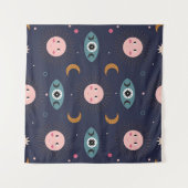 Tenture Bébé bohème, motif chic hippie. (Devant (Horizontal))