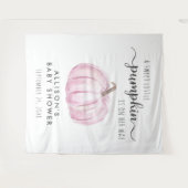 Tenture Bébé Citrouille mignon fille Douche Bienvenue (Devant (Horizontal))