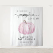 Tenture Bébé Citrouille mignon fille Douche Bienvenue (Devant)