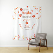 Tenture Bébé d'automne petite citrouille Fête de naissance (En situation)