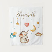 Tenture Bébé éléphant mignon (Devant)