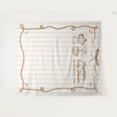 Tenture Bébé fait du café Baby Shower (Devant (Horizontal))