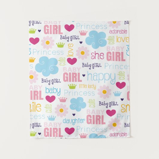 Tenture Bébé fille (Devant)