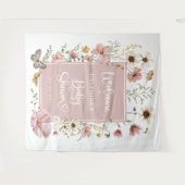 Tenture Bébé Fleur sauvage rose bouché dans la douche fleu (Devant (Horizontal))