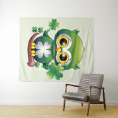 Tenture Bébé Hibou Mignon St Patrick Dessin Animé (En situation (horizontale))