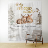 Tenture Bébé il fait froid à l'extérieur du Baby shower (En situation)