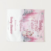 Tenture Bébé Il fait froid dehors de la neige | Baby showe (Devant (Horizontal))