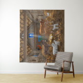 Tenture Bébé Jésus Manger Nativité de Noël (En situation)