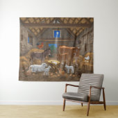 Tenture Bébé Jésus Manger Nativité de Noël (En situation (horizontale))