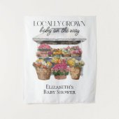 Tenture Bébé local sur le chemin Baby shower arrière-plan (Devant)