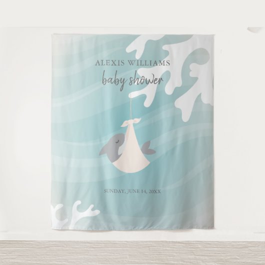 Tenture Bébé requin doux (Devant)