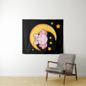 Tenture Bébé rose (En situation (horizontale))