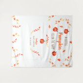 Tenture Bébé Shower de feuilles d'automne de petite citrou (Devant (Horizontal))