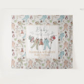 Tenture Bébé son Baby shower froid à l'extérieur de l'hive (Devant (Horizontal))