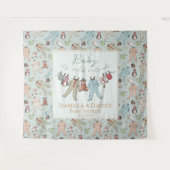 Tenture Bébé son Baby shower froid à l'extérieur de l'hive (Devant (Horizontal))