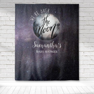 Tenture Bébé sous la Lune en aquarelle