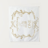 Tenture Bee First Birthday Banner Our Little Hunny (Devant)