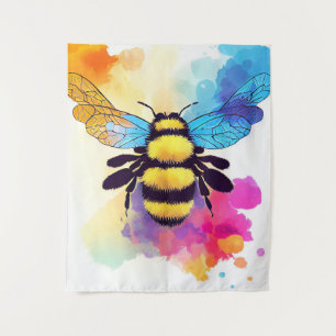 Tenture Bee Wild Nature Animal Color Art Peinture