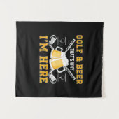 Tenture Beer Drinker Golf And Beer Birthday (Devant (Horizontal))