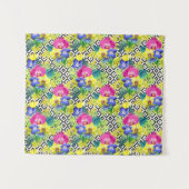 Tenture Bégonia et palmettes d'orchidée (Devant (Horizontal))