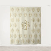 Tenture Beige Business Logo Step & Repeat Backdrop Banner (Devant)