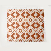 Tenture Beige scandinave et orange brûlé géométrique (Devant (Horizontal))