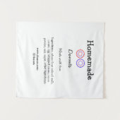 Tenture beignets faits maison avec amour ajouter site de t (Devant (Horizontal))