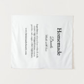 Tenture beignets faits maison avec amour ajouter site de t (Devant (Horizontal))