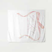 Tenture BELLA Blush Bow She's Tying the Knot Fête des mari (Devant (Horizontal))