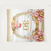 Tenture Belle 30e anniversaire Blush Gold Tapestry (Devant (Horizontal))