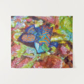 Tenture Belle aquarelle Mandarinfish Design (Devant (Horizontal))