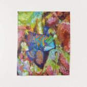 Tenture Belle aquarelle Mandarinfish Design (Devant)