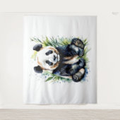 Tenture Belle aquarelle Panda Bear (Devant)