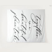 Tenture belle bannière de fond de citation mariage (Devant (Horizontal))