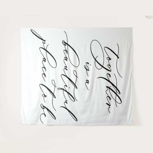 Tenture belle bannière de fond de citation mariage (Devant (Horizontal))