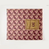 Tenture Belle Brousse Bourgogne Or 30e Anniversaire Tapiss (Devant (Horizontal))