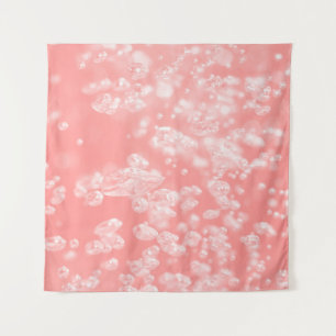Tenture Belle bulle d'air bokeh passe rose clair abstrait