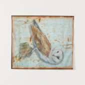 Tenture Belle Chouette à la grange (Devant (Horizontal))