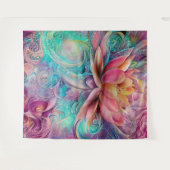 Tenture Belle Ethérée Whimsical Lotus Flower (Devant (Horizontal))