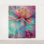 Tenture Belle Ethérée Whimsical Lotus Flower (Devant)