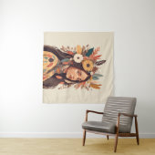 Tenture Belle femme amérindienne peinte (En situation (horizontale))