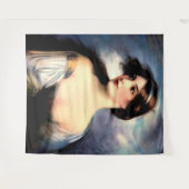 Tenture belle femme victorienne soufflée par le vent (Devant (Horizontal))