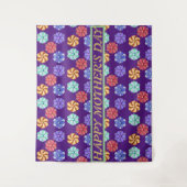 Tenture Belle fête des mères florales (Devant)