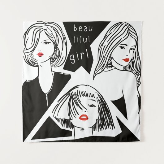 Tenture belle fille (Devant)