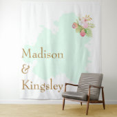 Tenture Belle Lime Green 💚 Élégant Mariage Boho (En situation)