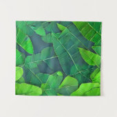 Tenture Belle Motif Feuille verte (Devant (Horizontal))