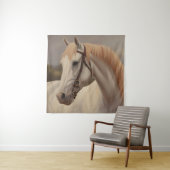 Tenture Belle peinture de chevaux (En situation)
